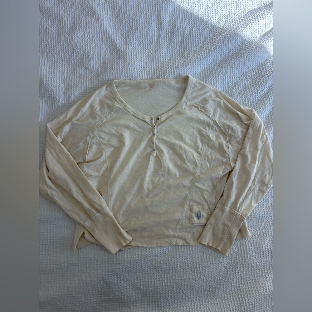 Free People Movement Long Sleeve Henley Top